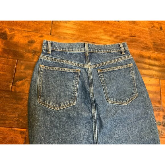 Reformation Jeans Medium Wash Jayde High Rise Denim Midi Skirt, Size 29, NWT! - Picture 6 of 6